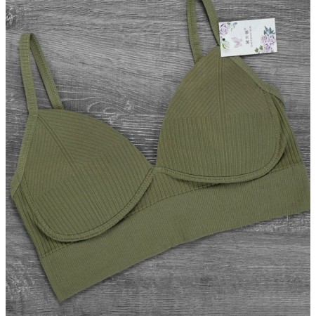Топ женский хлопковый Trend Хаки